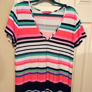 Lilly Pulitzer striped maxi dress size XL